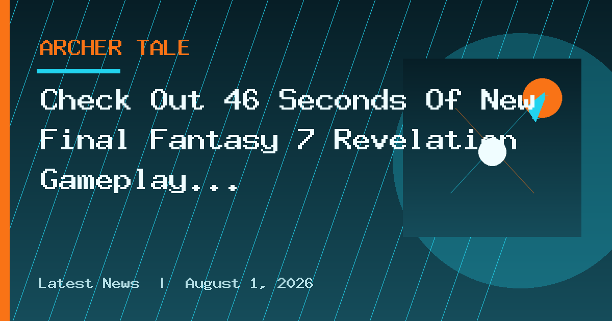 Check Out 46 Seconds Of New Final Fantasy 7 Revelation Gameplay (And A Pink