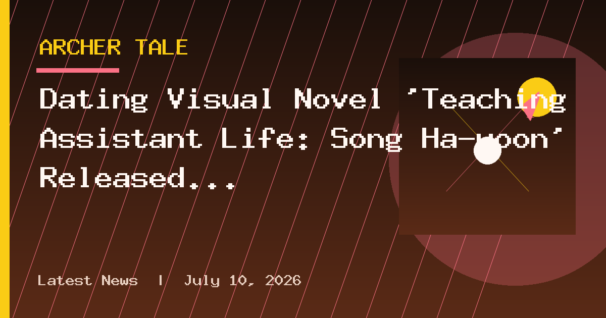 Dating Visual Novel 'Teaching Assistant Life: Song Ha-yoon' Released