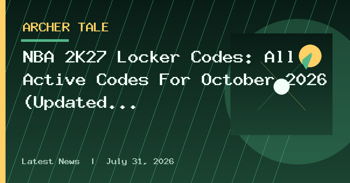 NBA 2K27 Locker Codes: All Active Codes For October 2026 (Updated Oct 23)