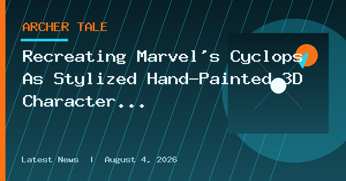 Recreating Marvel's Cyclops As Stylized Hand-Painted 3D Character