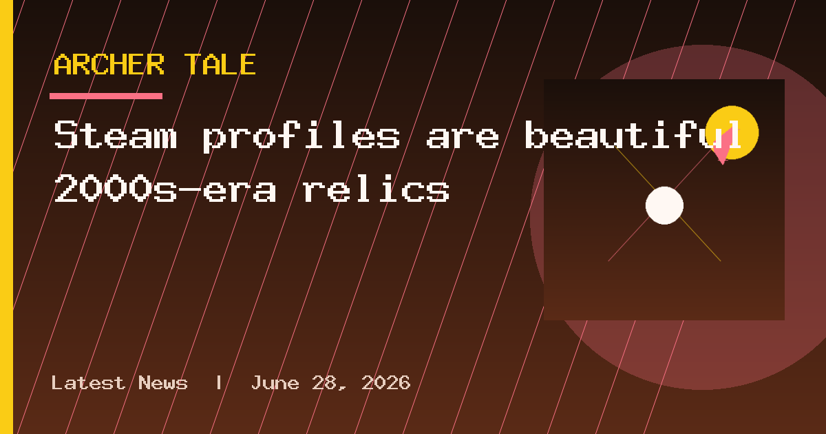 Steam profiles are beautiful 2000s-era relics