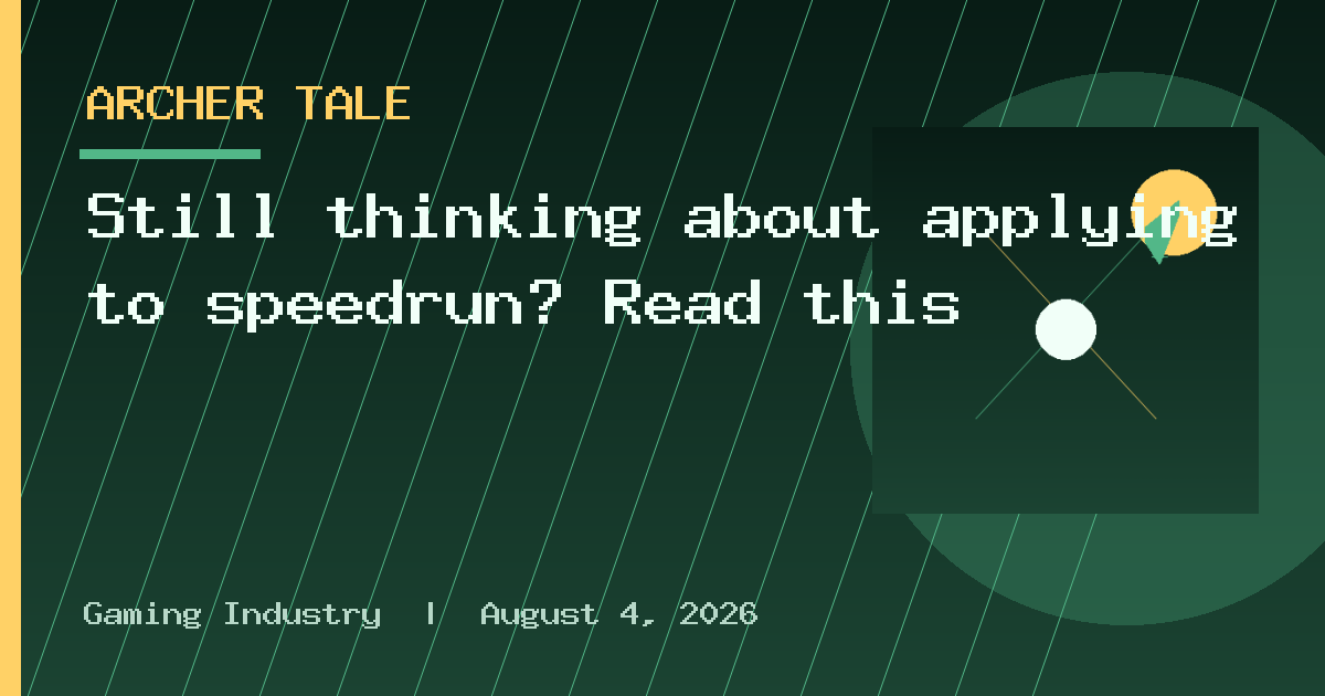 Still thinking about applying to speedrun? Read this